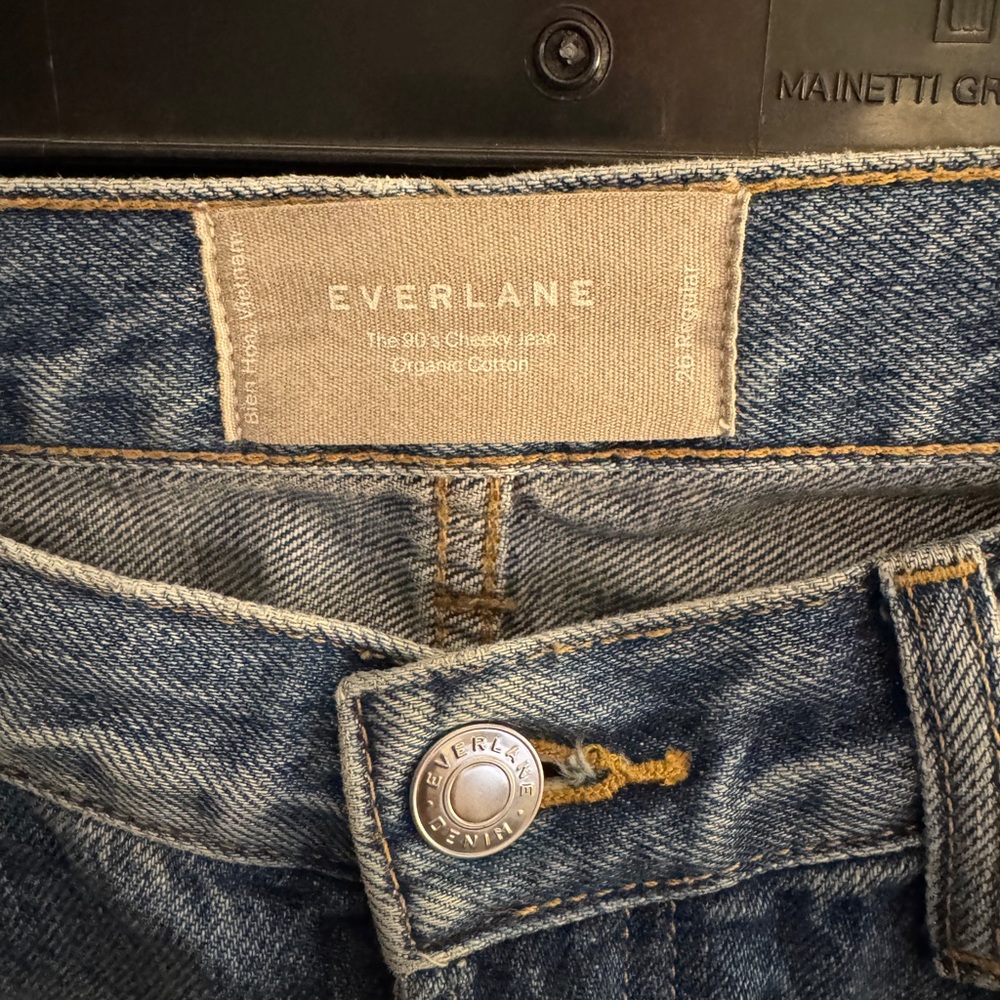 Bundle of 2 Everlane 90s high rise Cheeky Jean light wash & medium wash size 26R - Picture 3 of 7